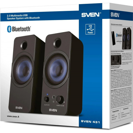 Колонки SVEN АС SVEN 431, черный (6 Вт, питание USB, Bluetooth), фото , изображение 11
