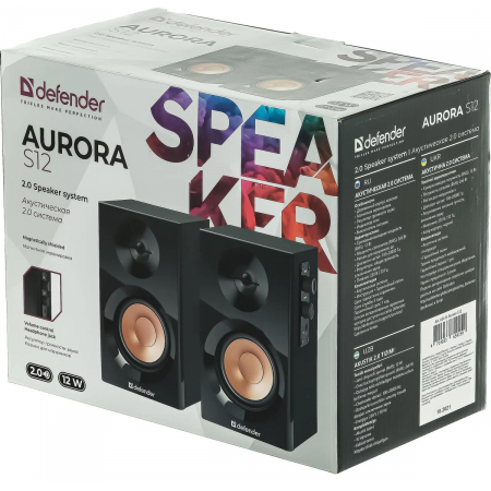 Колонки Defender AURORA S12 {2.0, Актив.колонки 2x6 W (RMS),100 Гц - 20 кГц} 65415, фото , изображение 9