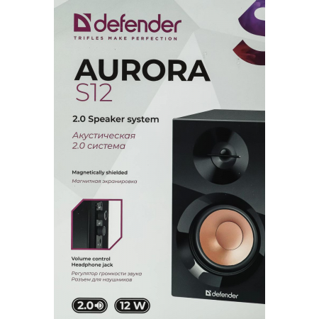 Колонки Defender AURORA S12 {2.0, Актив.колонки 2x6 W (RMS),100 Гц - 20 кГц} 65415, фото , изображение 10