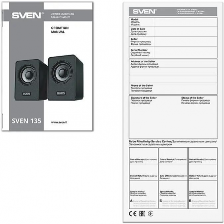 Колонки Sven 135 Black, фото , изображение 4