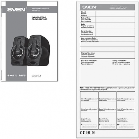 Колонки Sven 255 Black, фото , изображение 9