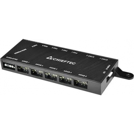 Корпус CHIEFTEC HUNTER GS-01B-OP без БП, боковая панель из закаленного стекла, 3xARGB LED 120мм вентилятора спереди, 1xARGB LED 120мм вентилятор сзади, черный, ATX, фото , изображение 13