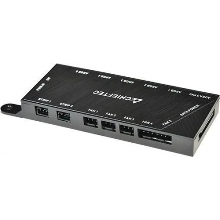 Корпус CHIEFTEC HUNTER GS-01B-OP без БП, боковая панель из закаленного стекла, 3xARGB LED 120мм вентилятора спереди, 1xARGB LED 120мм вентилятор сзади, черный, ATX, фото , изображение 14
