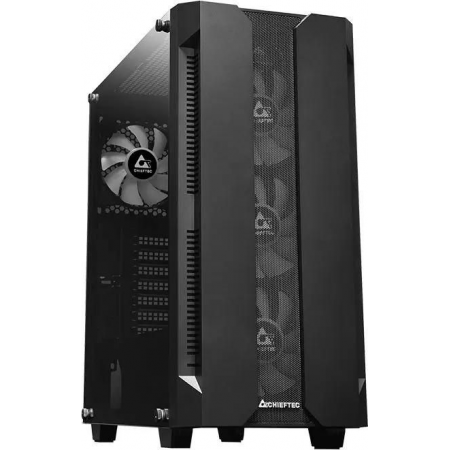 Корпус CHIEFTEC HUNTER GS-01B-OP без БП, боковая панель из закаленного стекла, 3xARGB LED 120мм вентилятора спереди, 1xARGB LED 120мм вентилятор сзади, черный, ATX, фото , изображение 9