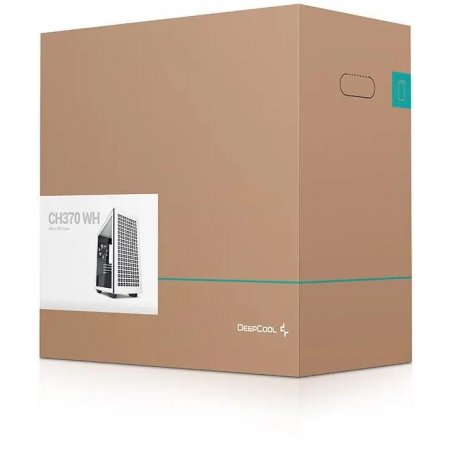 Корпус Deepcool CH370 белый без БП mATX 1x120mm 1xUSB2.0 1xUSB3.0 audio bott PSU, фото , изображение 13