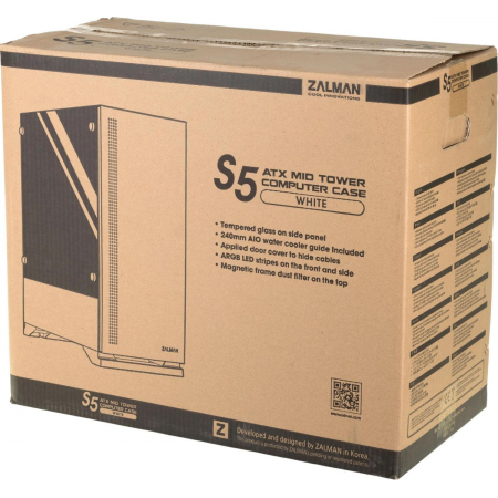 Корпус Zalman S5 белый, фото , изображение 16