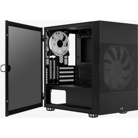 Корпус AeroCool Atomic чёрный Atomic-G-BK-v1, фото , изображение 5 Корпус AeroCool Atomic чёрный Atomic-G-BK-v1, фото , изображение 5