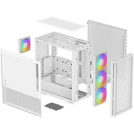 Корпус Deepcool CH560 WH без БП, боковое окно (закаленное стекло), фото , изображение 4