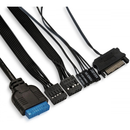 Корпус Miditower ExeGate EVO-8225 (ATX, без БП, 2*USB+1*USB3.0, черный, 2 вент. с RGB подсветкой и полоса на передней панели, боковая панель - закаленное стекло), фото , изображение 4 Корпус Miditower ExeGate EVO-8225 (ATX, без БП, 2*USB+1*USB3.0, черный, 2 вент. с RGB подсветкой и полоса на передней панели, боковая панель - закаленное стекло), фото , изображение 4
