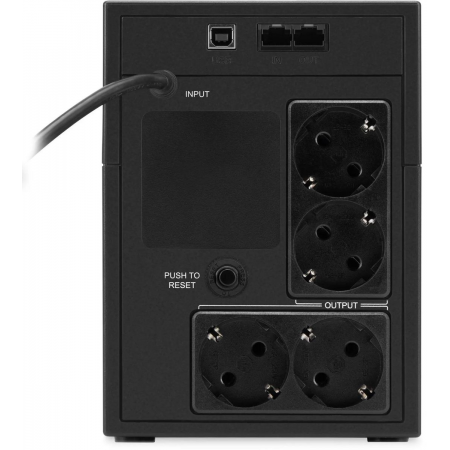 Источник бесперебойного питания Ippon Back Basic 1200 LCD Euro 720Вт 1200ВА черный, фото , изображение 13