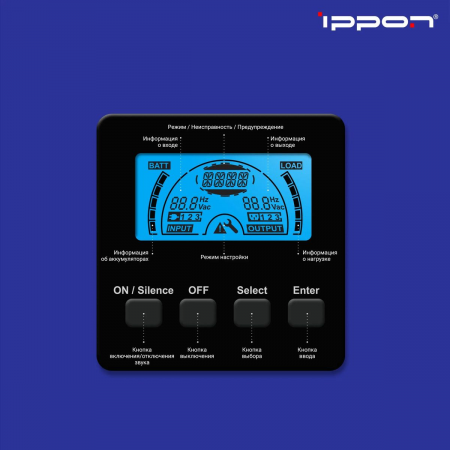 Источник бесперебойного питания Ippon Innova G2 Euro 1000L 900Вт 1000ВА черный, фото , изображение 5