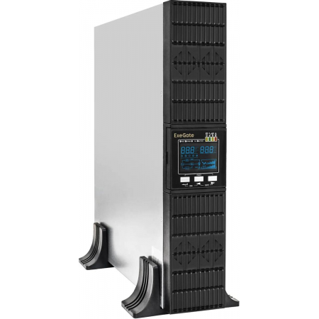 ИБП On-line ExeGate EP285647RUS PowerExpert ULS-2000.LCD.AVR.C13.USB.RS232.SNMP.2U , фото 