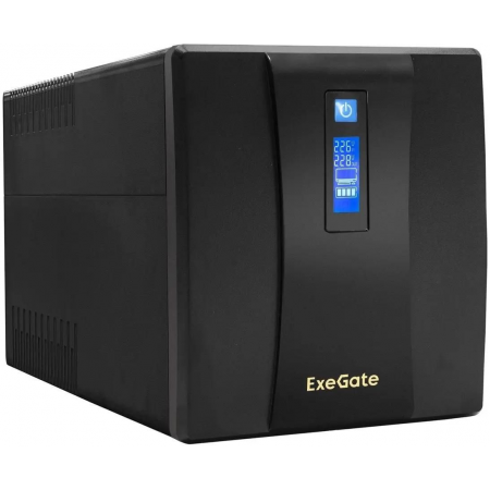 ИБП ExeGate EP285511RUS SpecialPro Smart LLB-1600.LCD.AVR.EURO.RJ.USB , фото 
