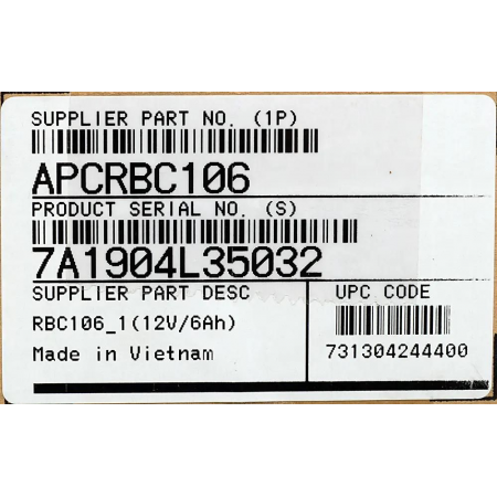 Батарея для ИБП APC APCRBC106 12В 6Ач для BE400-FR/GR/IT/UK, фото , изображение 10