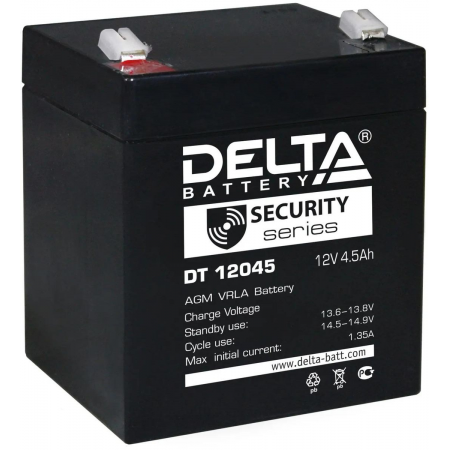 Батарея Delta DT 12045 (12V, 4.5Ah), фото 