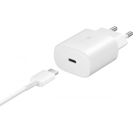 Сетевое зарядное устройство Samsung Adapter 25W Type C с кабелем White (EP-TA800XWEGWW), фото , изображение 2