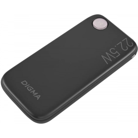 Мобильный аккумулятор Digma DGPF10B 10000mAh QC3.0/PD3.0 22.5W 3A USB-A/USB-C черный (DGPF10B22PBK), фото , изображение 5
