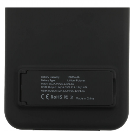 Мобильный аккумулятор Cactus CS-PBFSQT-10000, фото , изображение 13 Мобильный аккумулятор Cactus CS-PBFSQT-10000, фото , изображение 13