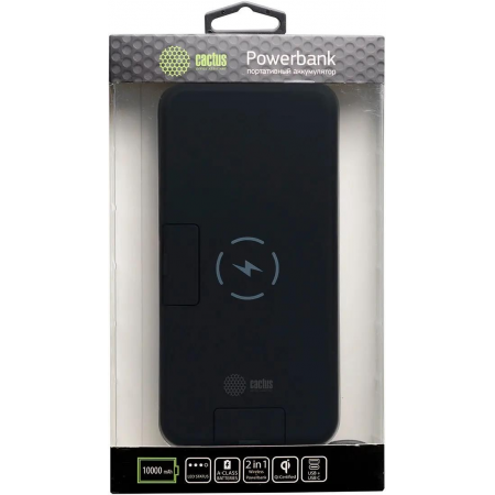 Мобильный аккумулятор Cactus CS-PBFSQT-10000, фото , изображение 5 Мобильный аккумулятор Cactus CS-PBFSQT-10000, фото , изображение 5