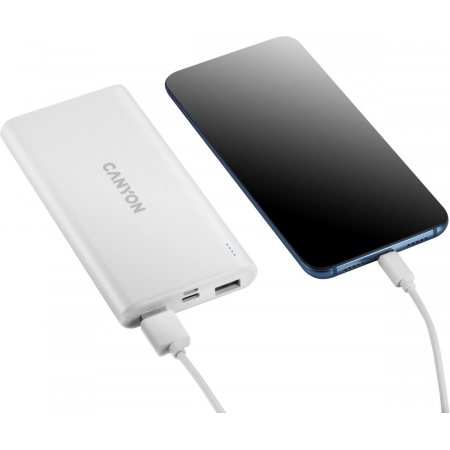 Портативный аккумулятор CANYON PB-106 10000mAh CNE-CPB1006W, фото , изображение 4
