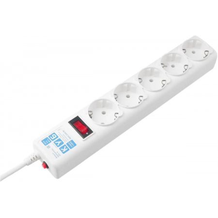 Сетевой фильтр Powercube SPG-B-6-WHITE 1.9м (5 розеток) белый (коробка), фото 
