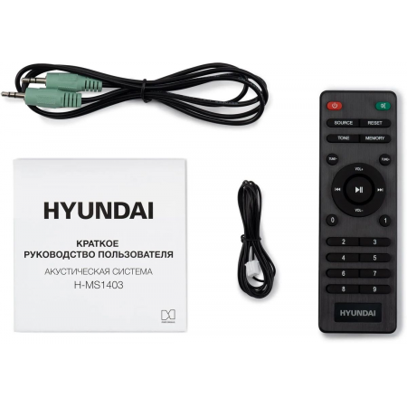 Микросистема Hyundai H-MS1403 черный 60Вт FM USB BT SD, фото , изображение 11