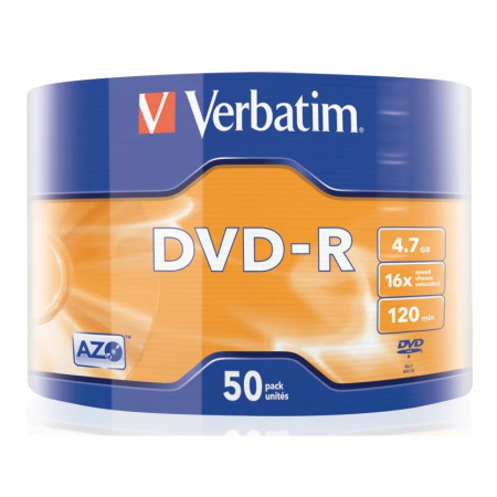 Диск DVD-R Verbatim 4.7Gb 16x Cake Box (50шт) (43788), фото , изображение 2