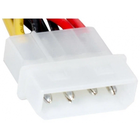 Кабель питания EX138936RUS SATA ExeGate EX-CC-SATA-PS (Molex 4pin/SATA15pin, 0,15м), фото , изображение 3