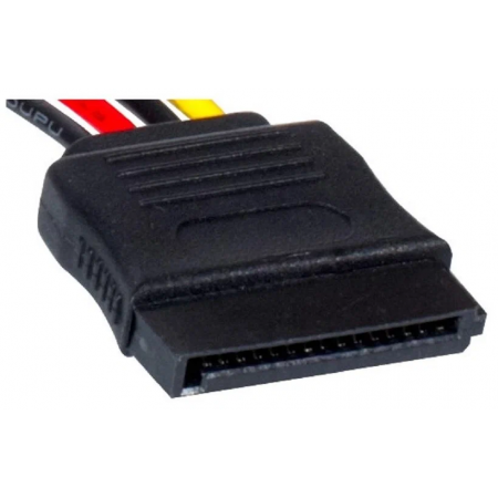 Кабель питания EX138936RUS SATA ExeGate EX-CC-SATA-PS (Molex 4pin/SATA15pin, 0,15м), фото , изображение 2