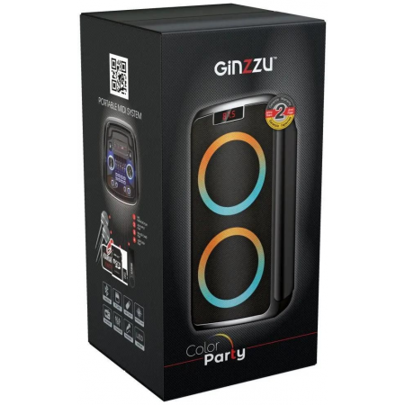 Акустическая система Ginzzu GM-202 Midi, RGB/BT/USB/SD/FM/ДУ, фото , изображение 13