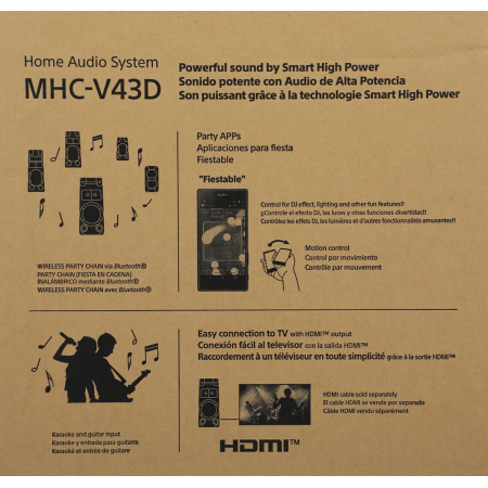 Минисистема Sony MHC-V43D черный/CD/CDRW/DVD/DVDRW/FM/USB/BT, фото , изображение 29