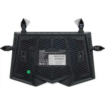 Router+WiFi: TENDA AC6 (WLAN 1.2Gbps, Dual-band 2.4GHz+5.1GHz, 802.11ac+3xLAN RG45 10/100+1xWAN GBL), фото , изображение 4