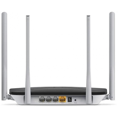 Router+WiFi: Mercusys AC12 AC1200 10/100BASE-TX черный, фото , изображение 2