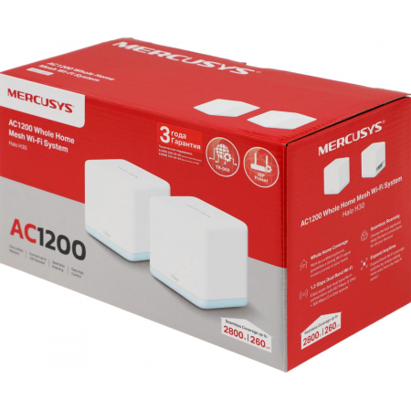MESH-комплект Mercusys Halo H30 (2-pack), фото , изображение 7