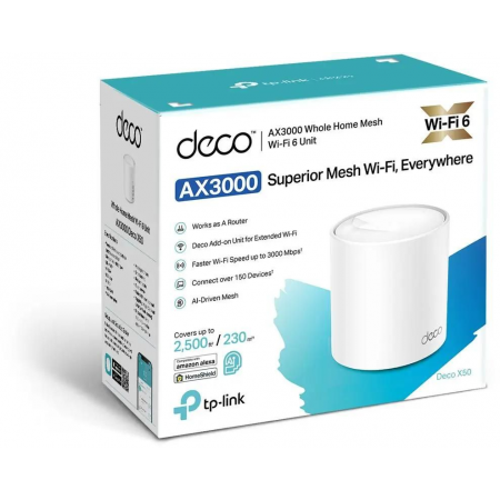 MESH-комплект TP-Link Deco X50 (1-Pack), фото , изображение 4 MESH-комплект TP-Link Deco X50 (1-Pack), фото , изображение 4