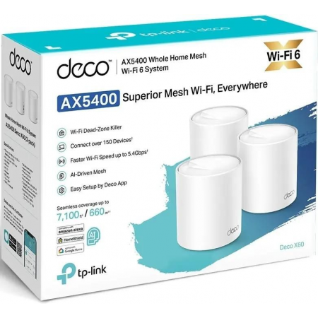 MESH-комплект TP-Link Deco X60 (3-pack), фото , изображение 15