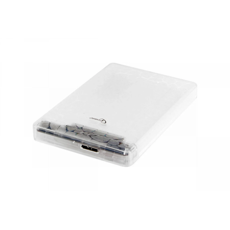 Внешний корпус 2.5 Gembird EE2-U3S-32P, прозрачный, USB 3.0, SATA, пластик, фото 