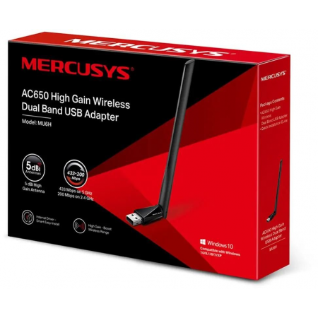 Wi-Fi адаптер Mercusys MU6H, фото , изображение 5