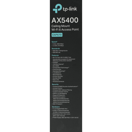 Точка доступа AX5400 Ceiling Mount Dual-Band Wi-Fi 6 Access Point, фото , изображение 16 Точка доступа AX5400 Ceiling Mount Dual-Band Wi-Fi 6 Access Point, фото , изображение 16