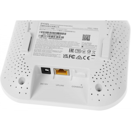 Точка доступа Zyxel NebulaFlex NWA50AX PRO, WiFi 6, 802.11a/b/g/n/ac/ax (2,4 и 5 ГГц), MU-MIMO, антенны 3x3, до 575+2400 Мбит/с, 1xLAN 2.5GE, PoE, без поддержки Captive portal и WPA-Enterprise, защита от 4G/5G, БП в комплекте, фото , изображение 9