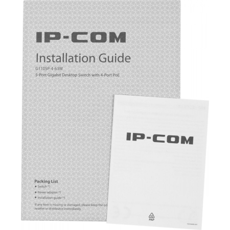 Коммутатор IP-COM G1105P-4-63W IP-COM PoE, 5 портов 10/100/1000 Мбит / с Base-TX RJ45, фото , изображение 9