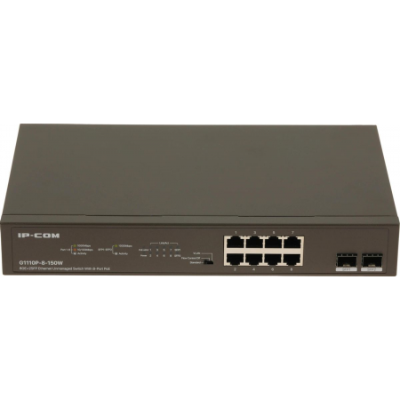 Коммутатор 8PORT 1000M POE G1110P-8-150W IP-COM, фото , изображение 3