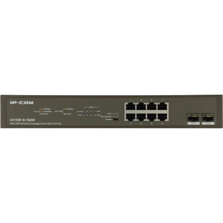 Коммутатор 8PORT 1000M POE G1110P-8-150W IP-COM, фото , изображение 5