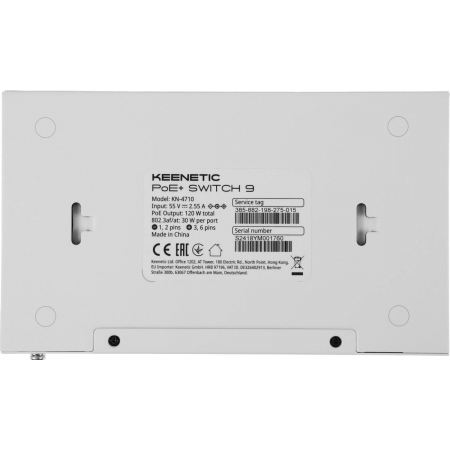 PoE коммутатор Keenetic PoE+ Switch 9 (KN-4710), фото , изображение 3