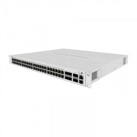 Коммутатор CRS354-48P-4S+2Q+RM Cloud Router Switch 354-48P-4S+2Q+RM with 48 x Gigabit RJ45 LAN (all PoE-out), 4 x 10G SFP+ cages, 2 x 40G QSFP+ cages, RouterOS L5, 1U rackmount enclosure, 750W PSU, фото , изображение 2