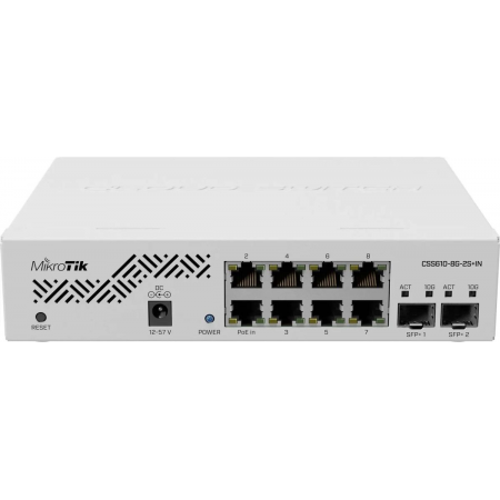Коммутатор (свитч) MikroTik CSS610-8G-2S+IN, фото , изображение 2