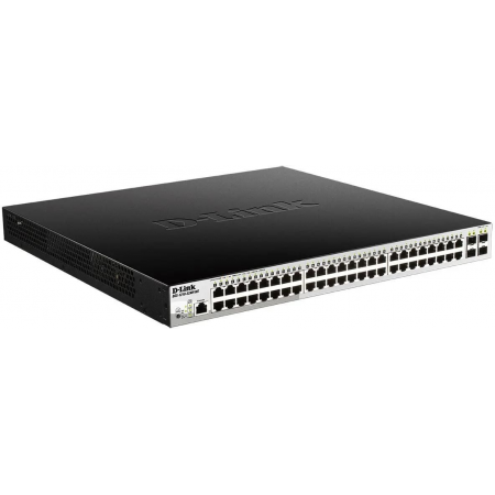 Коммутатор D-Link DGS-1210-52MP/ME/B 48G 4SFP 48PoE 370W управляемый, фото , изображение 2