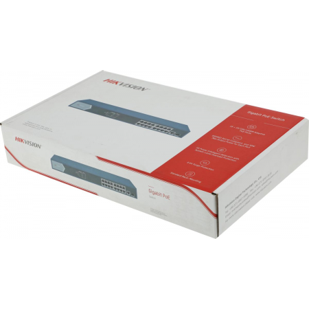 Коммутатор Hikvision DS-3E0518P-E 17G 1SFP 16PoE+ 230W неуправляемый, фото , изображение 13