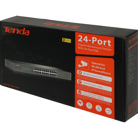 Коммутатор 24PORT 4POE TEG1124P-24-250W TENDA, фото , изображение 12