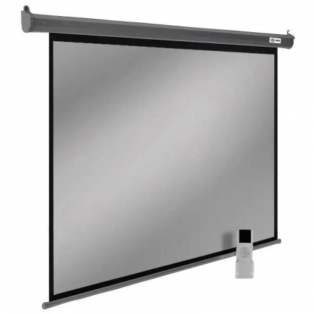 Экран Cactus 175x280см SIlverMotoExpert CS-PSSME-280X175-DG 16:10 настенно-потолочный рулонный тёмно-серый (моторизованный привод), фото , изображение 2